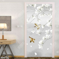 Tranh chim và hoa mộc lan dán tường đẹp
