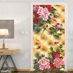 Tranh hoa mẫu đơn nền 3D