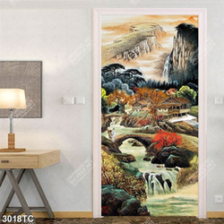 Tranh sơn dầu cảnh ngôi nhà trên núi Tranh sơn dầu cảnh ngôi nhà trên núi
