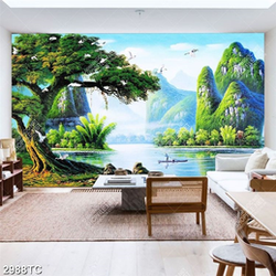 Tranh sơn dầu sông nước