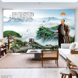 Tranh vạn lý trường thành và lãnh tụ Trung Quốc