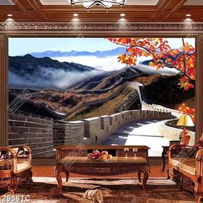 Tranh vạn lý trường thành mùa thu