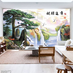 Tranh sơn dầu thác nước