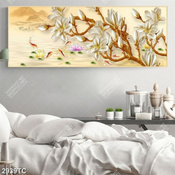 Tranh điêu khắc hoa mộc lan