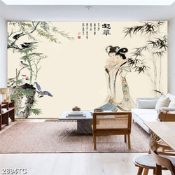 Tranh tiên nữ và cây tre