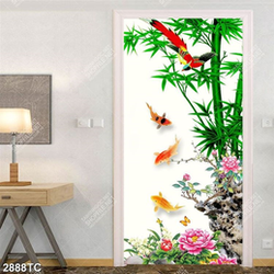 Tranh cây trúc và các chép