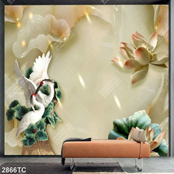 Tranh tài lộc hoa mẫu đơn