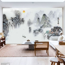 Tranh thủy mặc in siêu nét