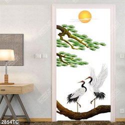 Tranh chim Hạc và cây Tùng