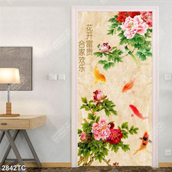 Tranh chim công và cá chép