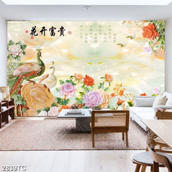 Tranh giả ngọc đôi công và mẫu đơn