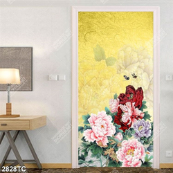 Tranh hoa mẫu đơn in thiệp đẹp