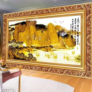 Tranh thư pháp non nước