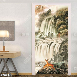 Tranh sơn dầu thác nước