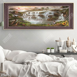 Tranh sơn dầu phong cảnh thác