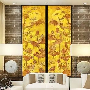 Tranh trúc chỉ wall đnhững hàng tre dưới ánh trăng