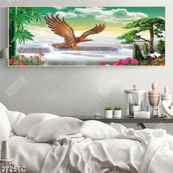 Tranh đại bàng và cây tre