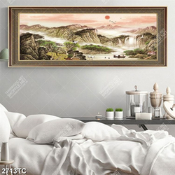 Tranh núi và sông