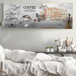 Tranh dán tường quán cà phê