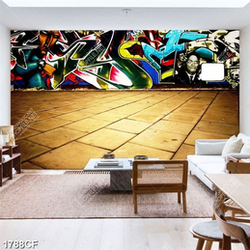 Tranh graffiti dán tường đẹp