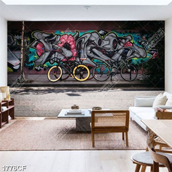 Tranh graffiti nghệ thuật dán tường đẹp chất lượng cao