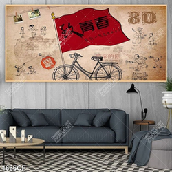 Tranh cổ điển trang trí quán cà phê