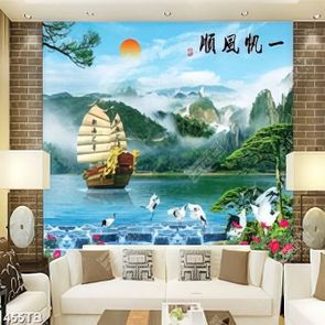 Tranh thuyền rồng trên con sông file gốc