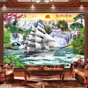 Tranh gắn tường thuận buồm xuôi gió in uv
