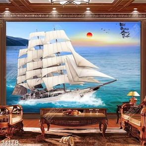 Tranh nhất buồm phong thuận thuyền vượt đại dương