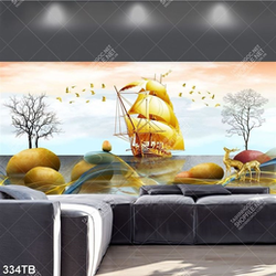 Tranh ghép thuyền buồm treo tường chất lượng cao