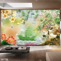 Tranh đá giả ngọc thuận buồm xuôi gió