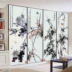 Tranh tứ quý treo tường những loại hoa nhiều may mắn