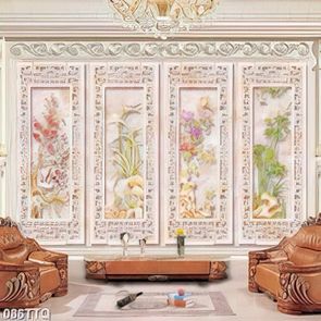 Tranh tứ quý trang trí bốn loại cây phong thủy tốt