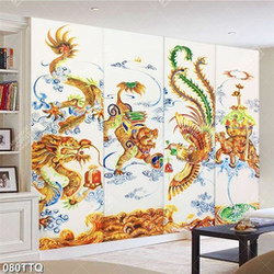 Tranh tứ quý in uv tứ linh trong truyền thuyết