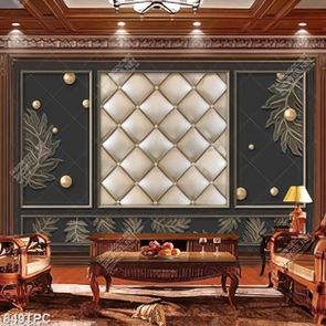 Tranh phào chỉ trang trí những hình thoi và viên ngọc trai