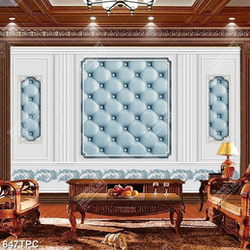 Tranh phào chỉ psd những khung hình màu xanh lam cổ điển