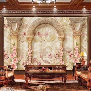 Tranh phào chỉ nghệ thuật những bông hoa hồng khoe sắc