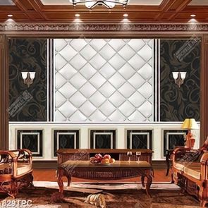 Tranh phào chỉ trang trí những hình thoi màu bạc và ngọn đèn