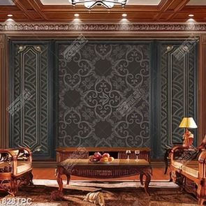 Tranh phào chỉ in 3d những họa tiết mờ nhạt trên nền tối