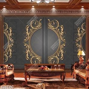 Tranh phào chỉ in canvas những hoa văn tinh xảo đúc đồng