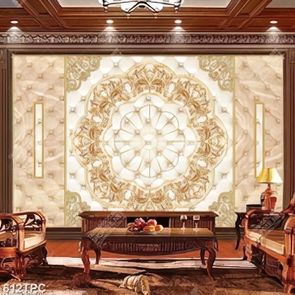 Tranh phào chỉ dán tường họa tiết bông hoa lớn hiện đại