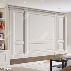 Tranh phào chỉ in uv bức tường trắng phong cách châu âu