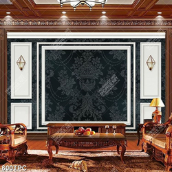 Decor tranh phào chỉ những họa tiết bông hoa trên bức tường