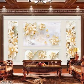 Tranh phào chỉ 5d những bông hoa mộc lan giả ngọc