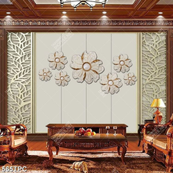 Tranh phào chỉ 8d những bông hoa giả ngọc trên bức tường Tranh phào chỉ 8d những bông hoa giả ngọc trên bức tường