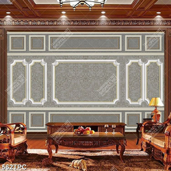 Tranh phào chỉ dán tường phong cách cổ điển màu xám