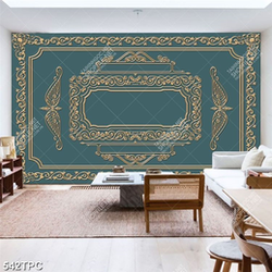 Tranh phào chỉ dán tường những bông hoa bên đàn bướm