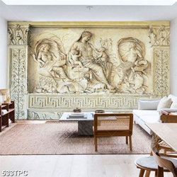 Tranh phào chỉ 5d đức mẹ Maria và những thiên thần nhỏ