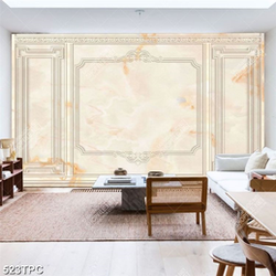 Tranh phào chỉ 5d những đường vân đá trên bức tường