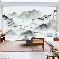 Tranh phố cổ in canvas đẹp